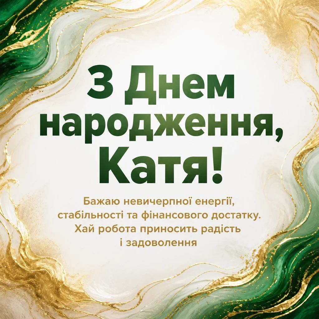 з днем народження катя