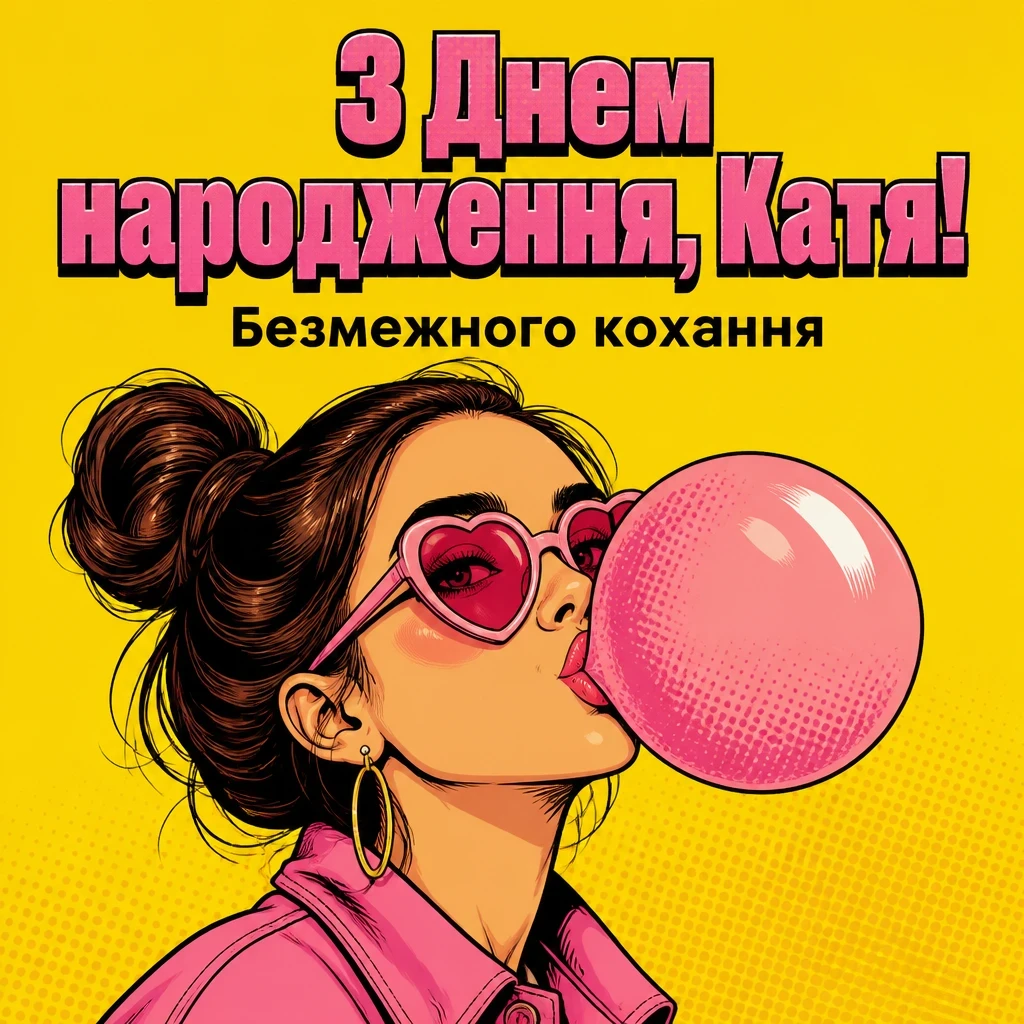 з днем народження катя