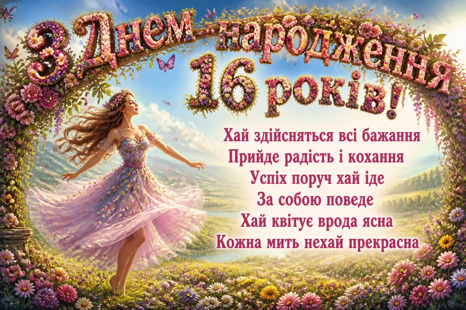 привітання племінниці з днем народження