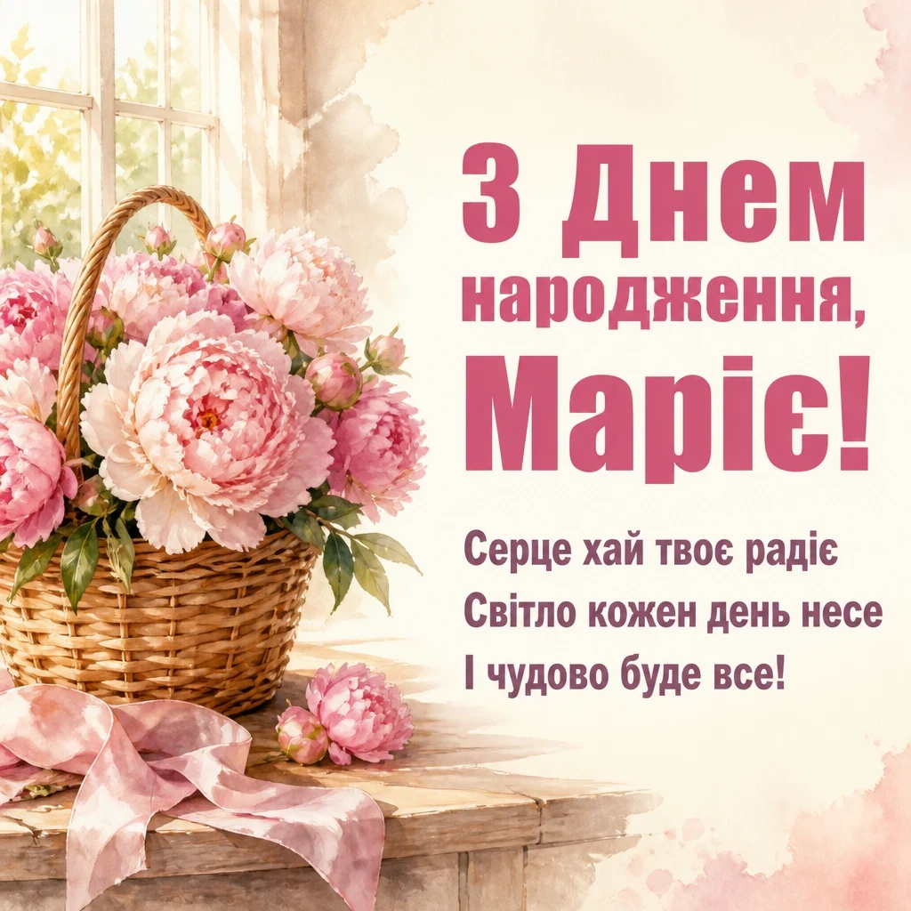 з днем народження марія