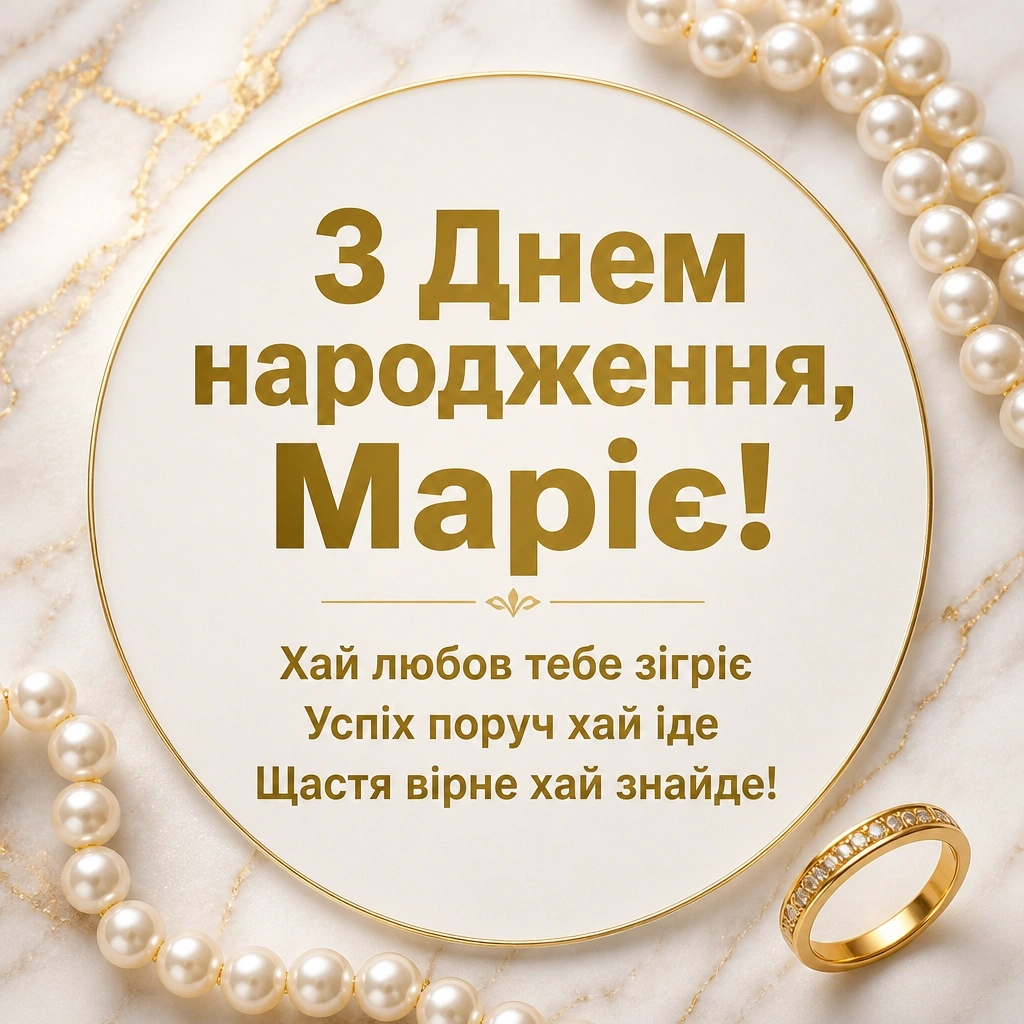 з днем народження марія