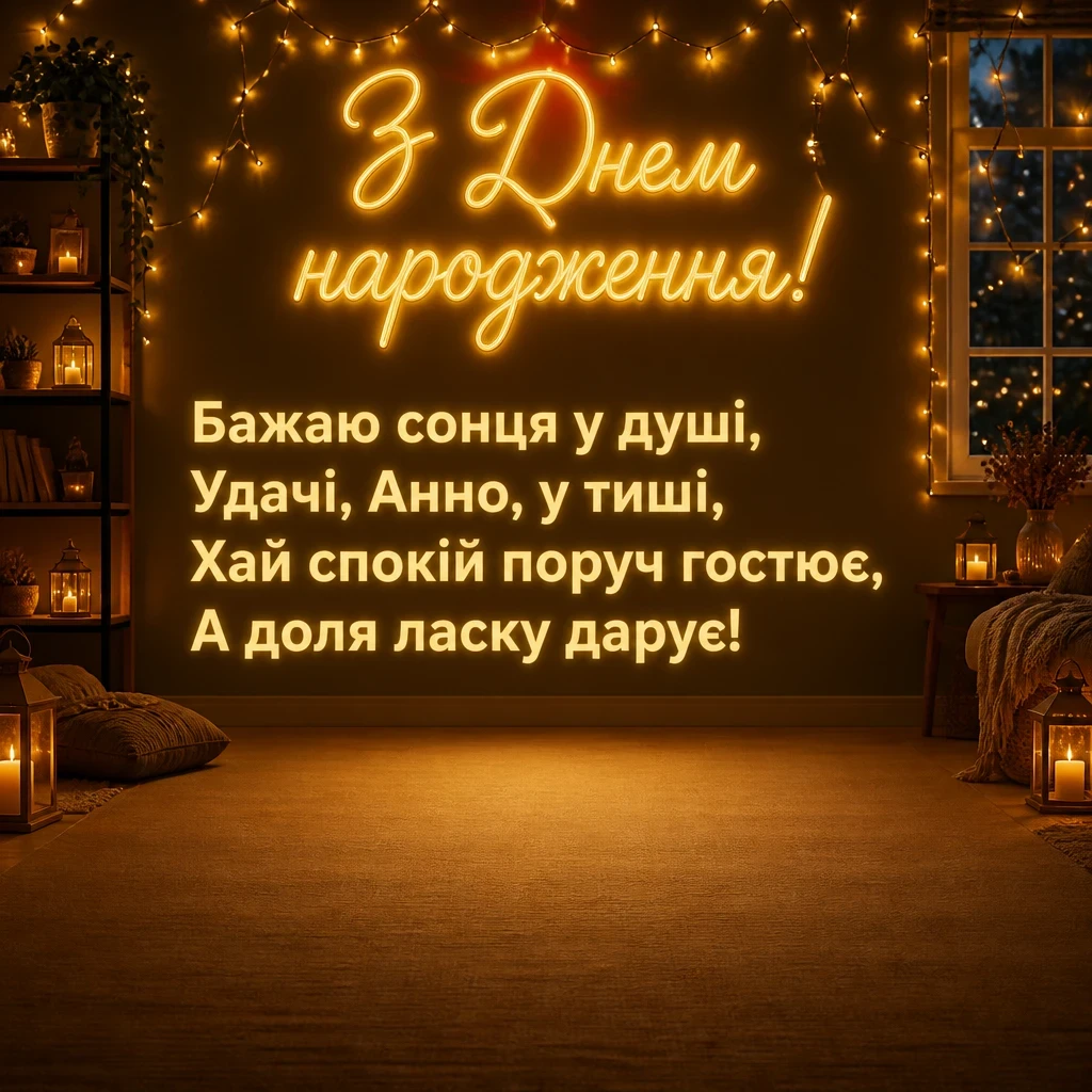 з днем народження анна