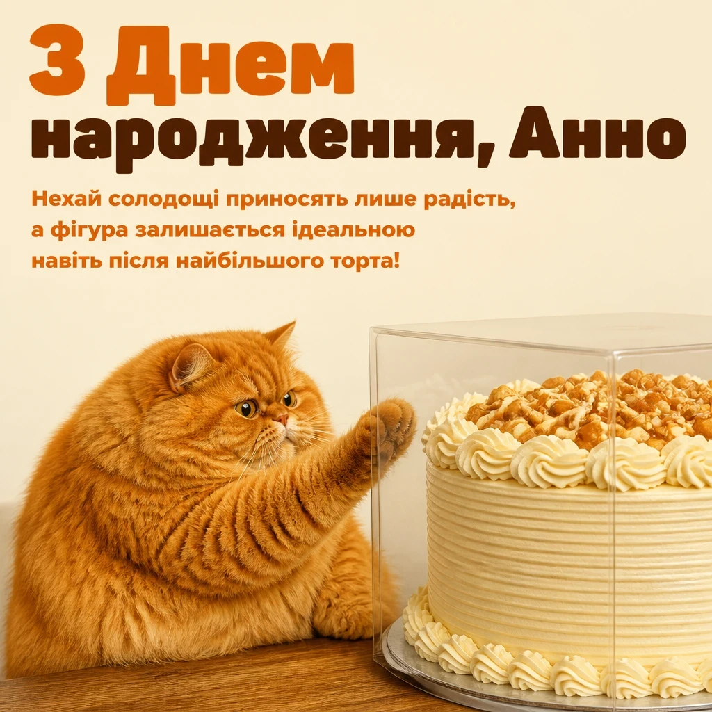 з днем народження анна