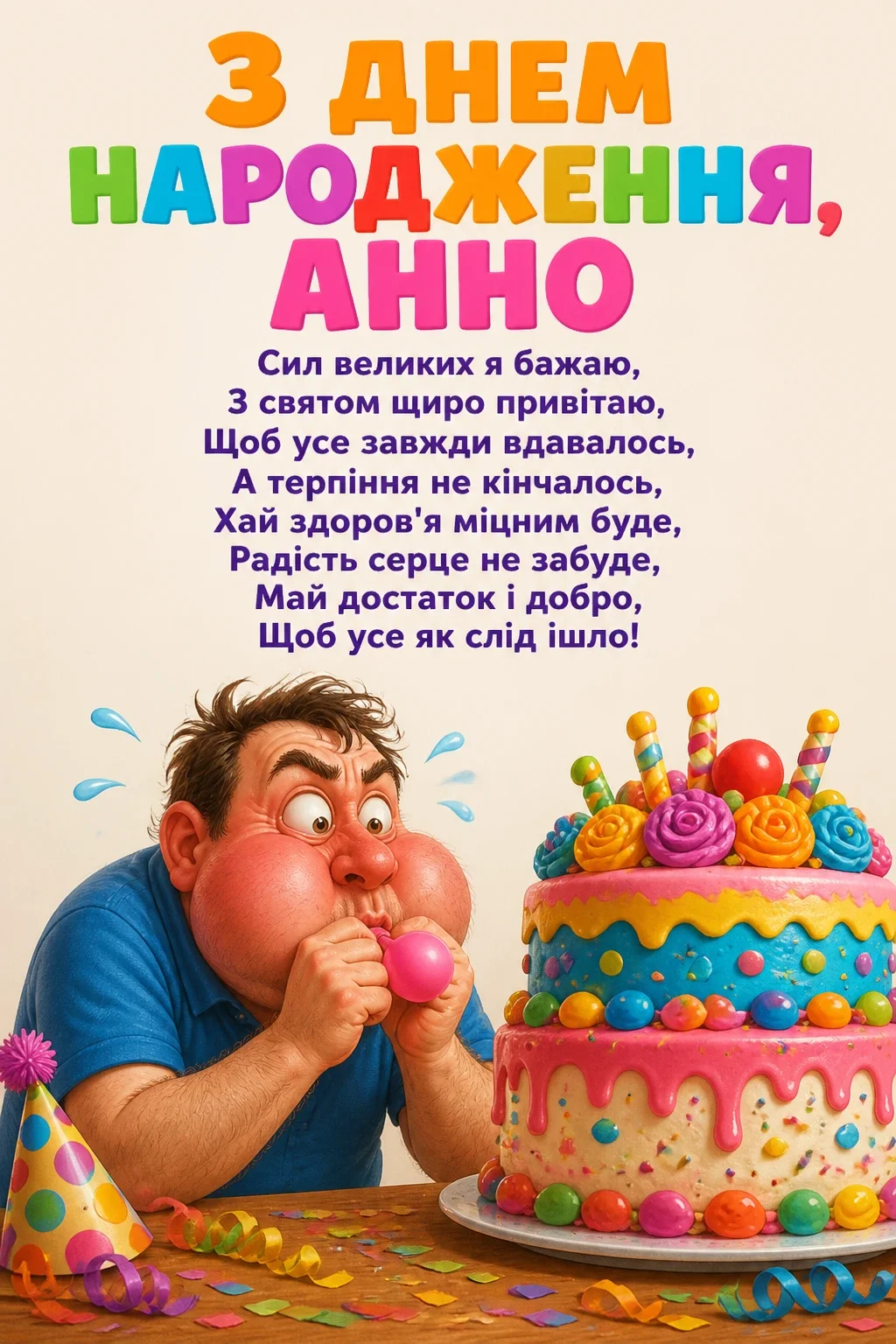 з днем народження анна
