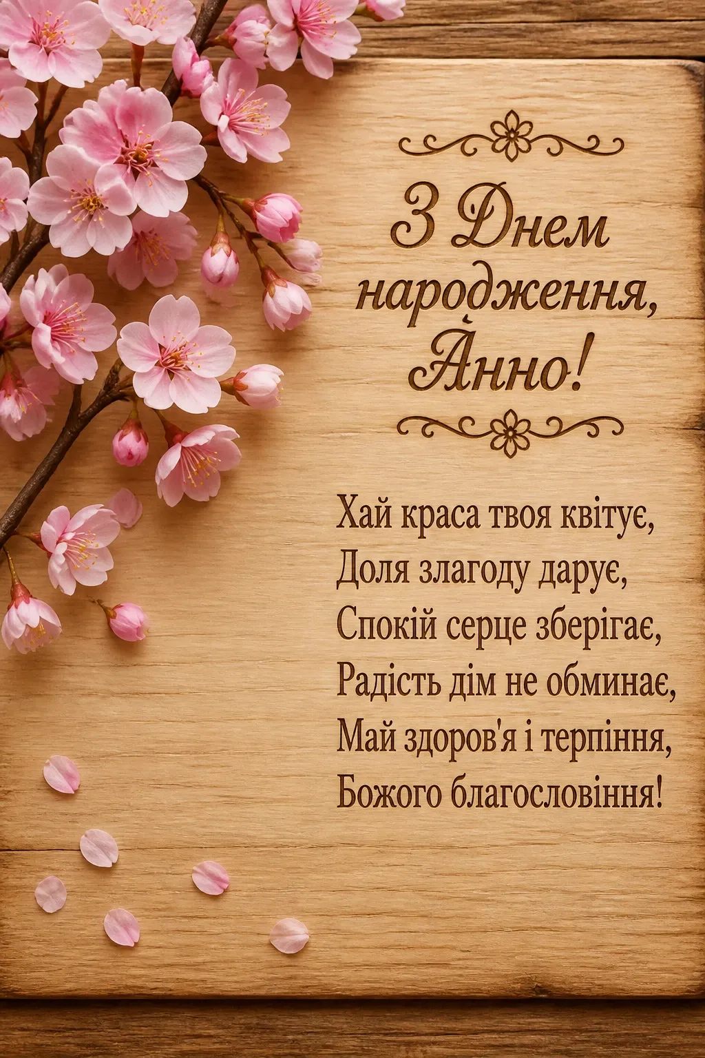 з днем народження анна
