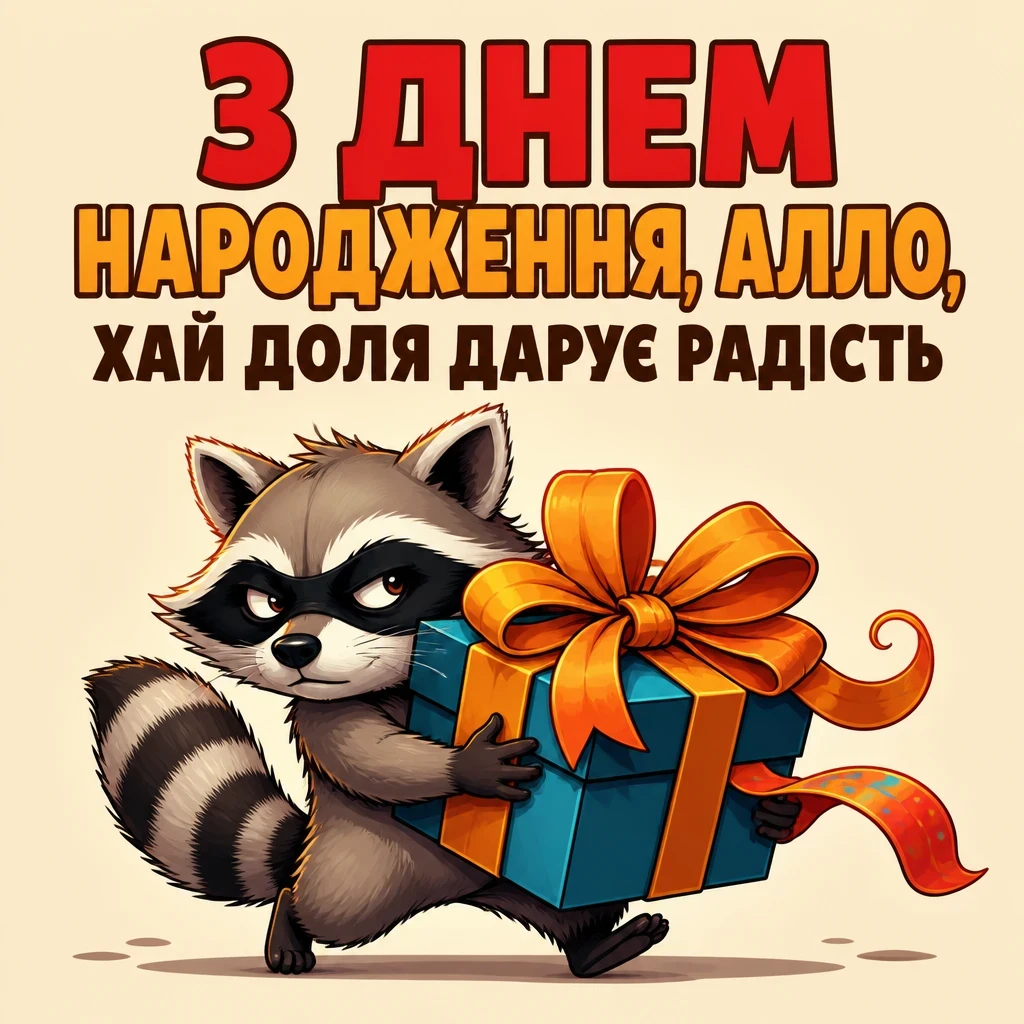 з днем народження алла