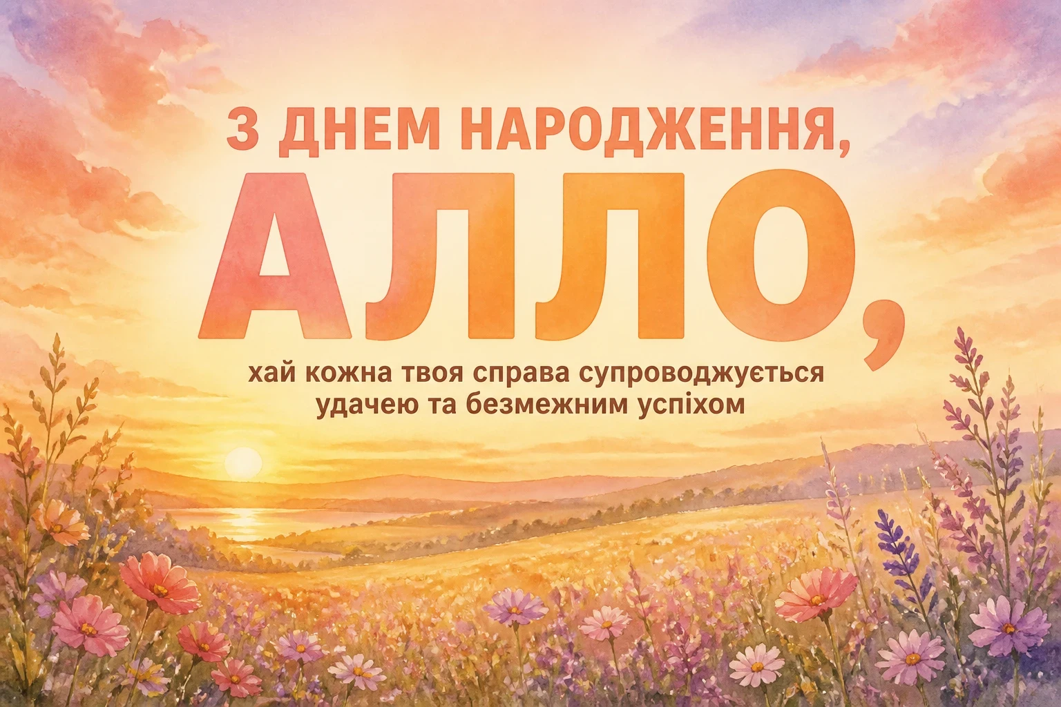 з днем народження алла