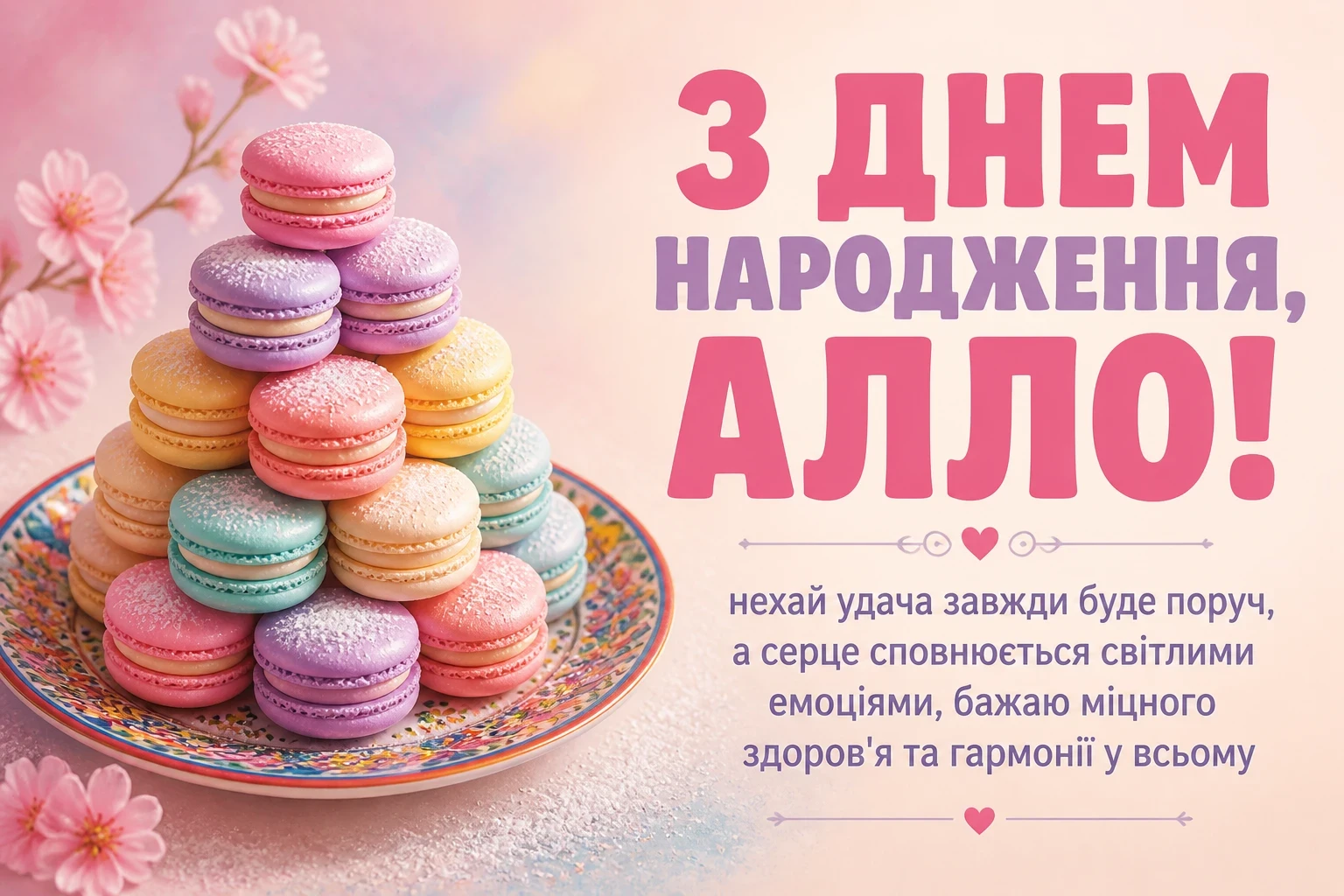 з днем народження алла