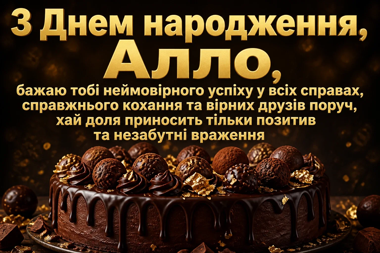 з днем народження алла