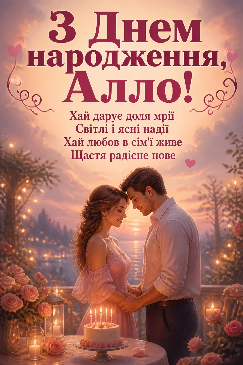 з днем народження алла