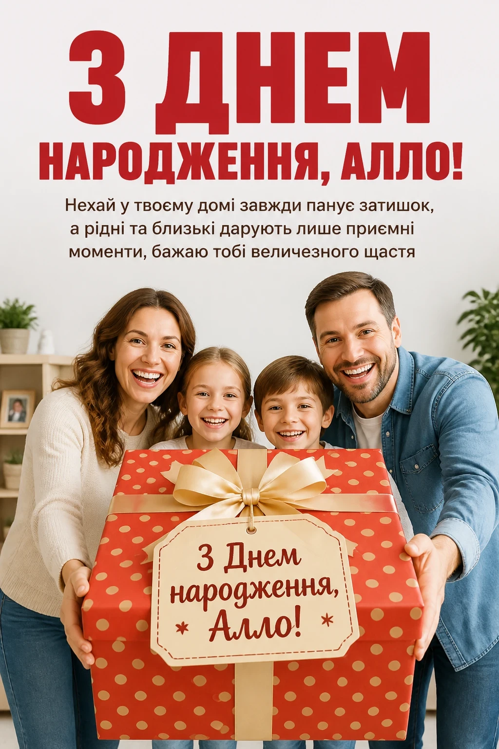 з днем народження алла