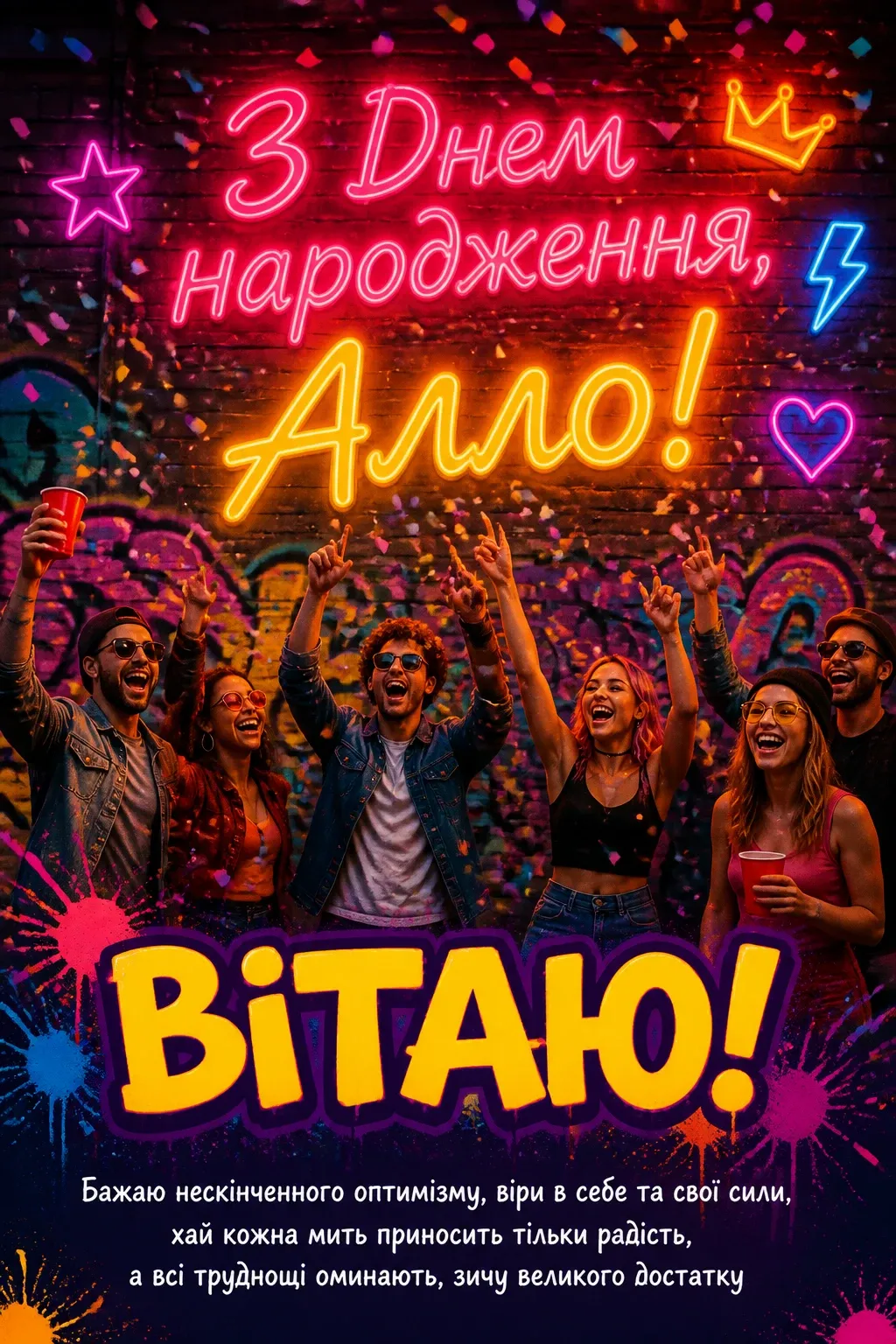 з днем народження алла