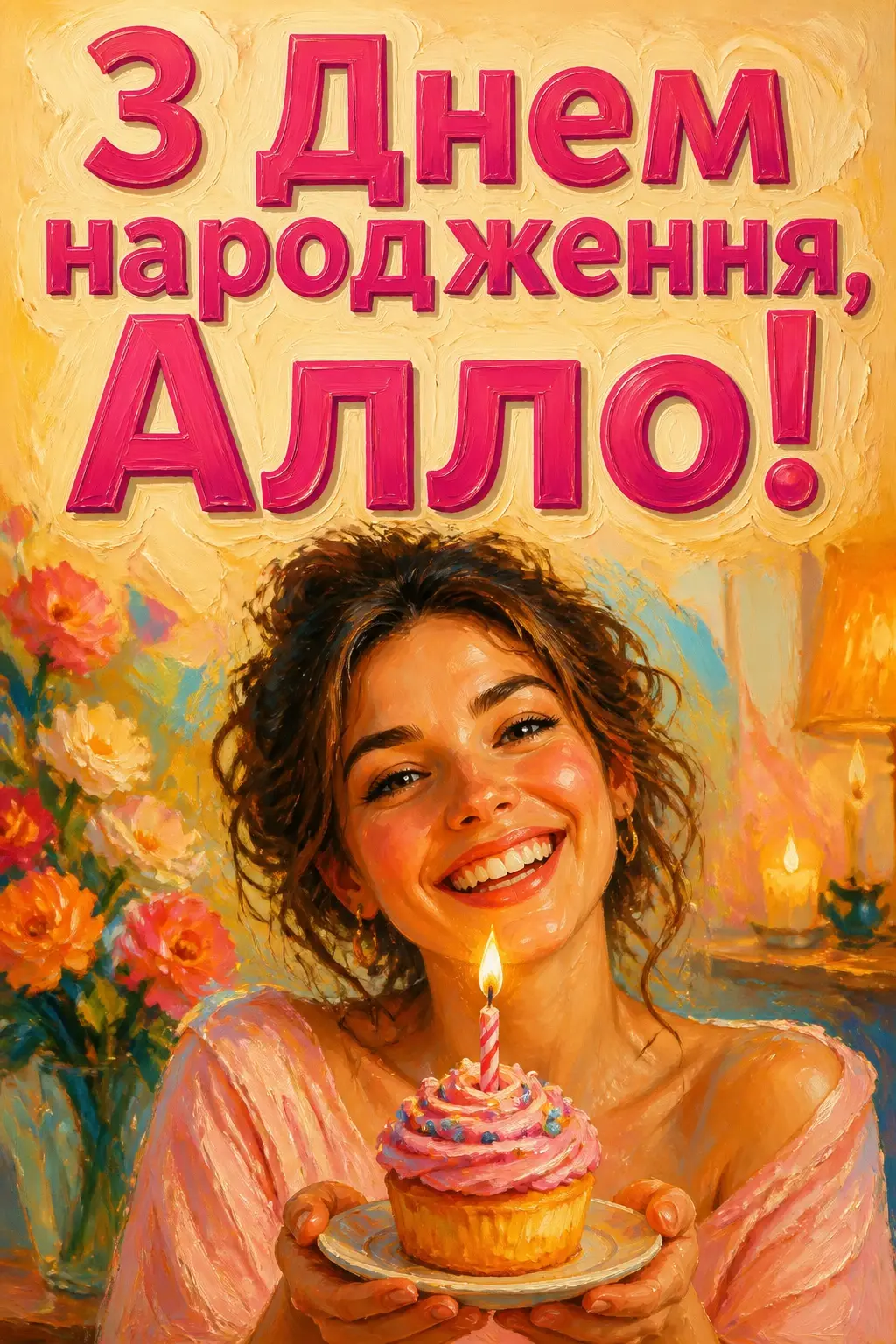 з днем народження алла