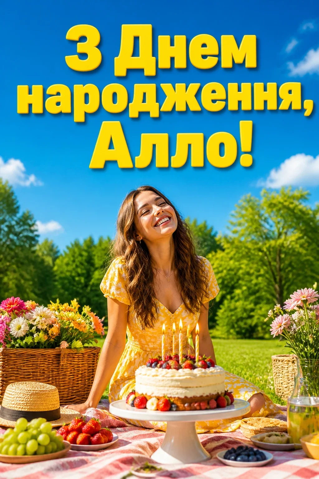з днем народження алла