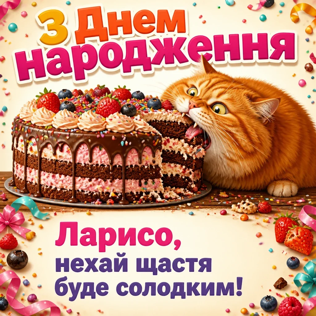 з днем народження лариса