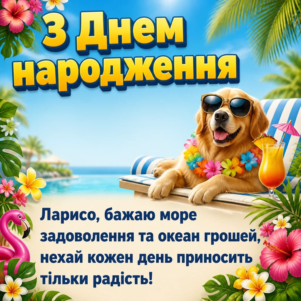 з днем народження лариса