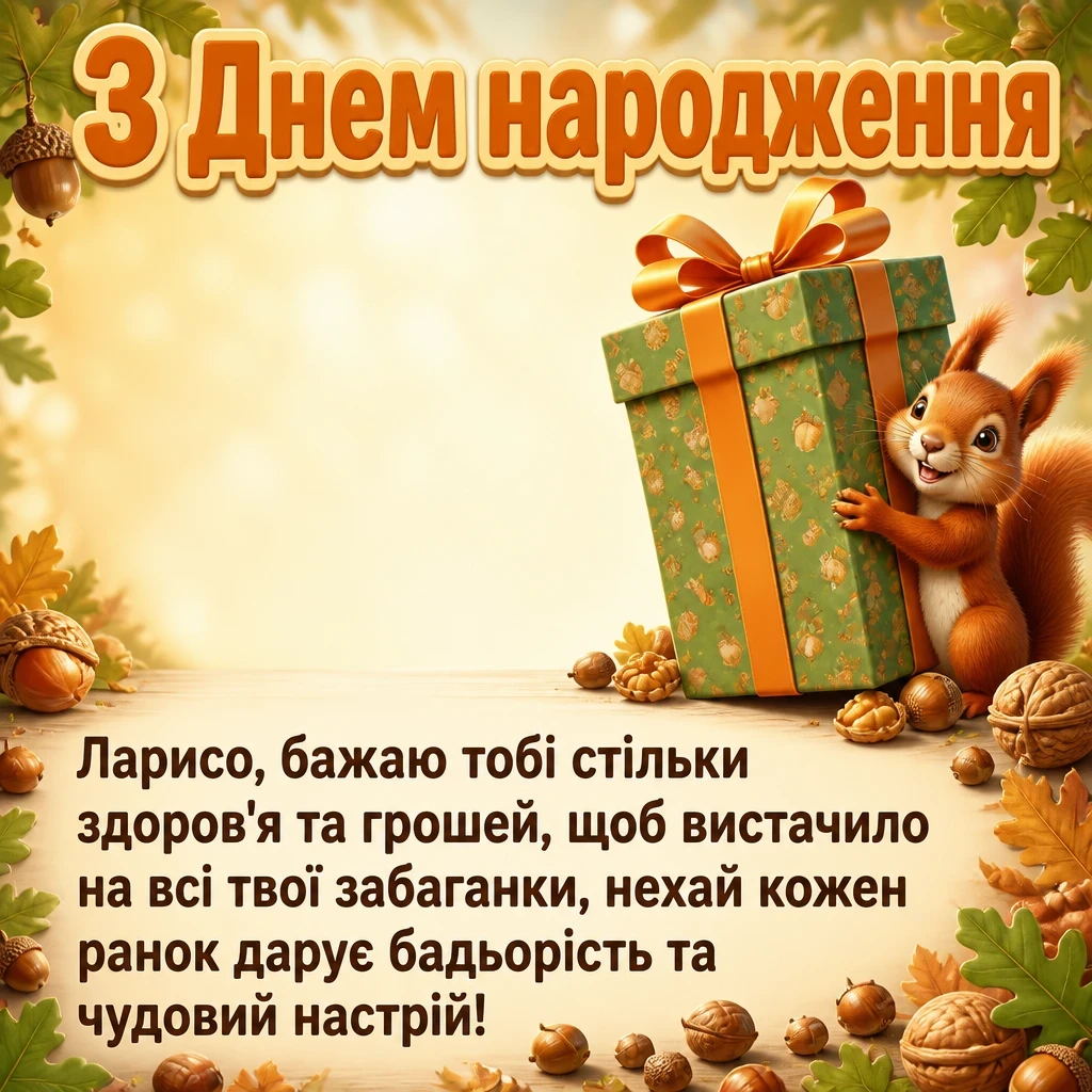 з днем народження лариса