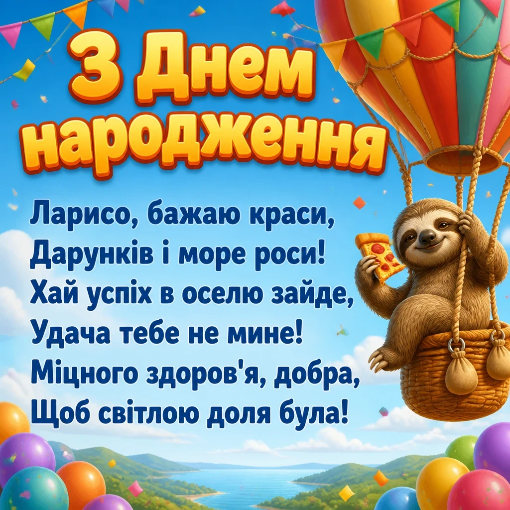 з днем народження лариса