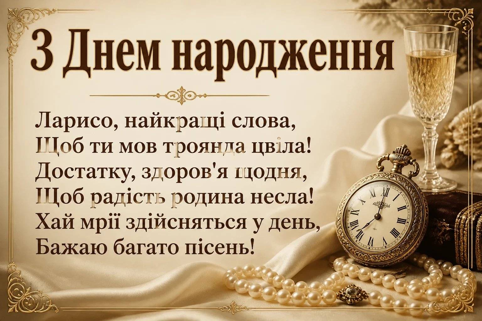 з днем народження лариса