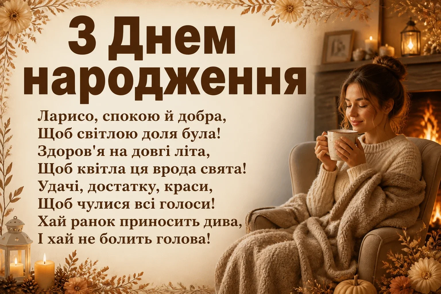 з днем народження лариса