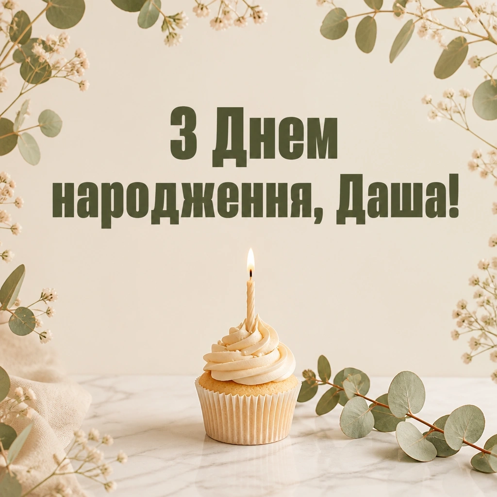 з днем народження даша