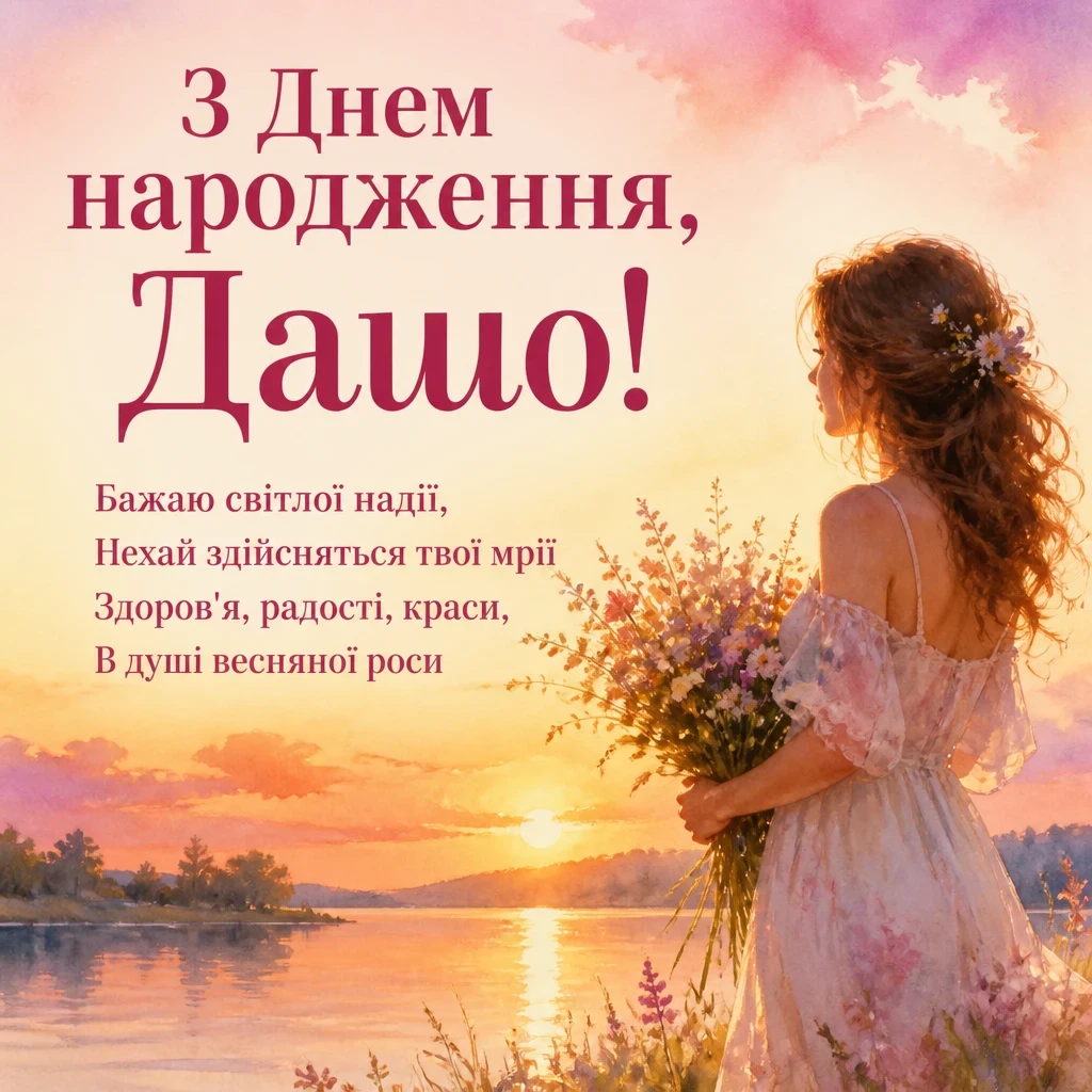 з днем народження даша