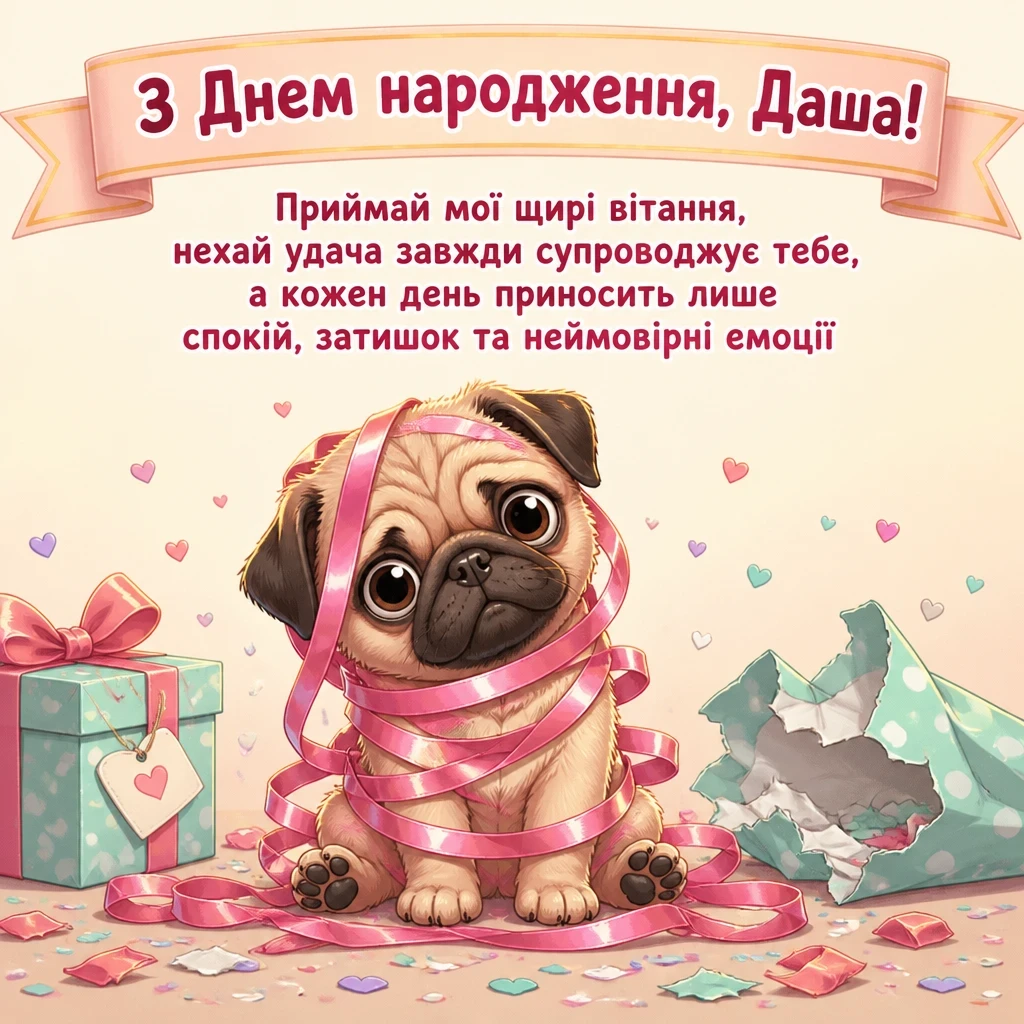з днем народження даша