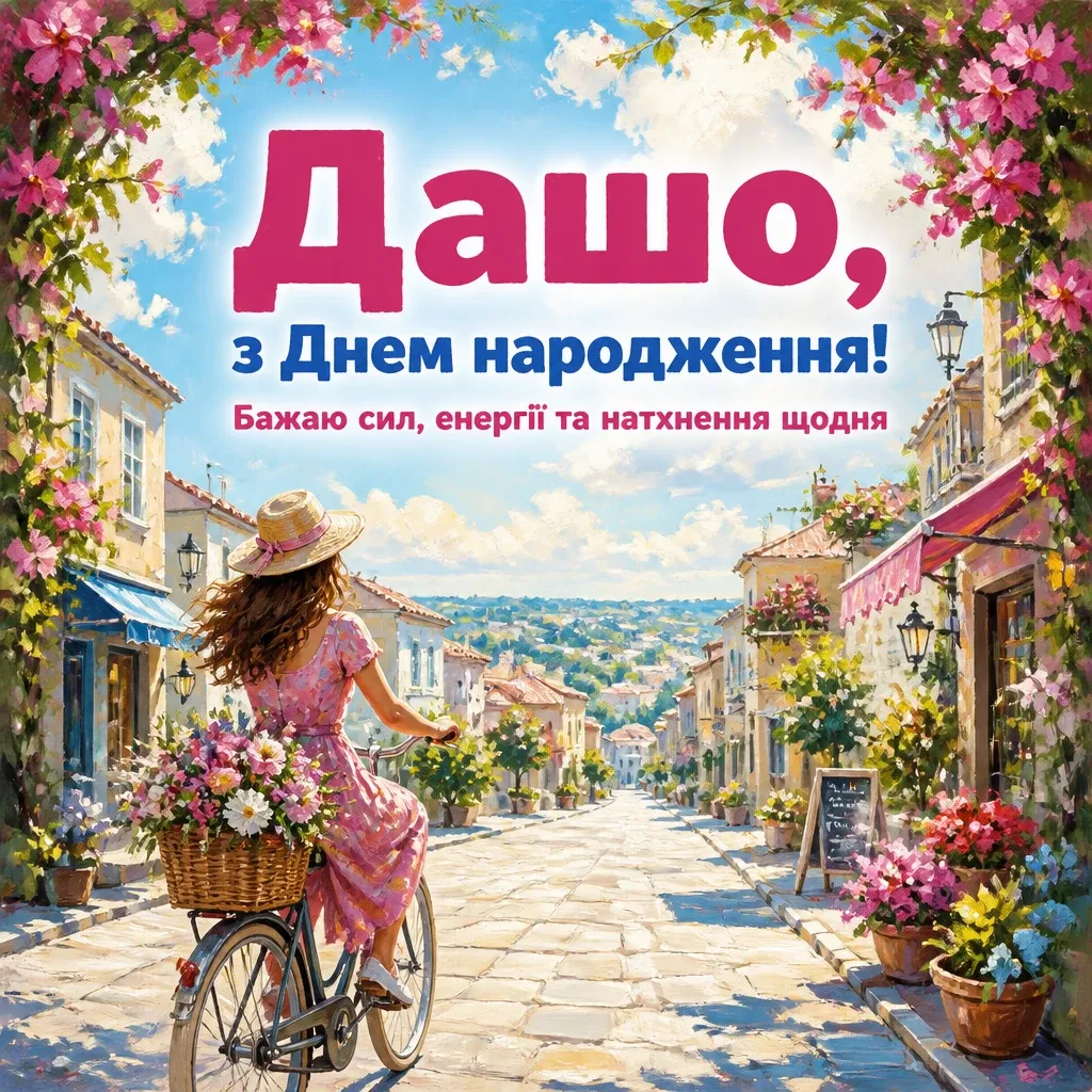 з днем народження даша