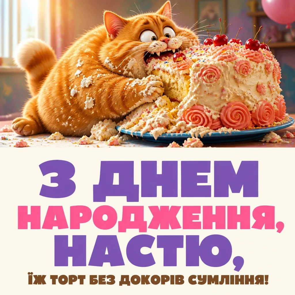 з днем народження анастасія