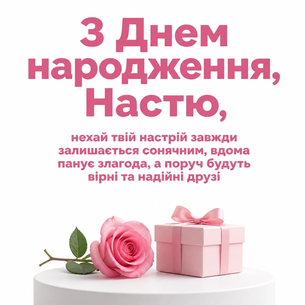 з днем народження анастасія