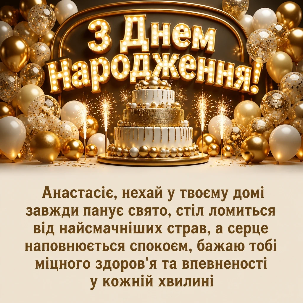з днем народження анастасія