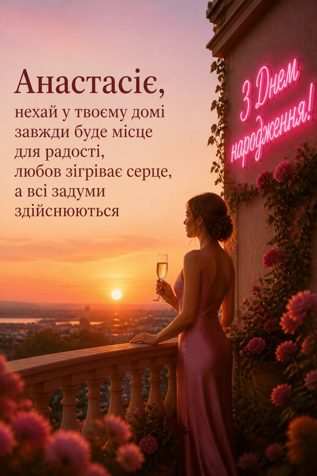з днем народження анастасія