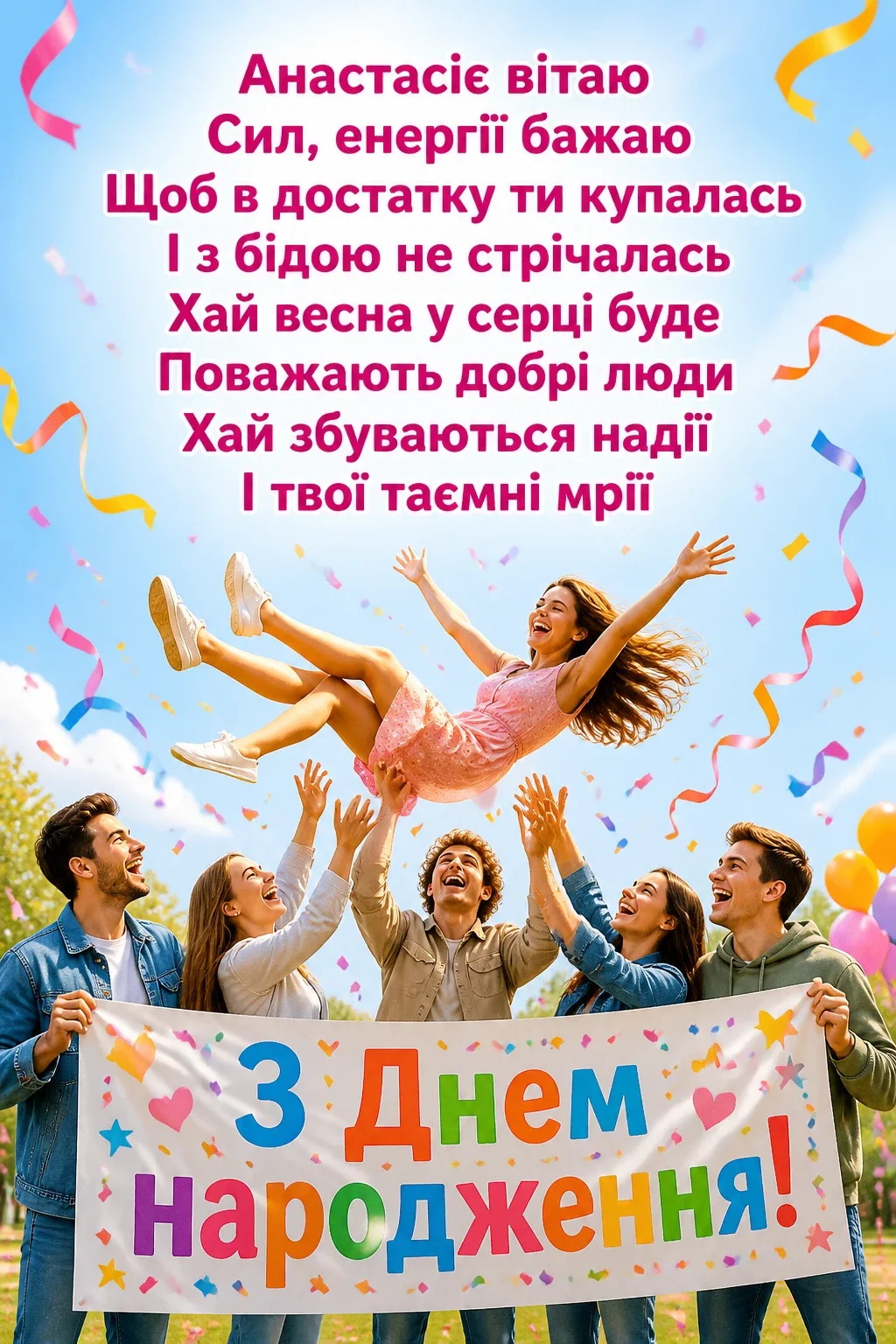 з днем народження анастасія