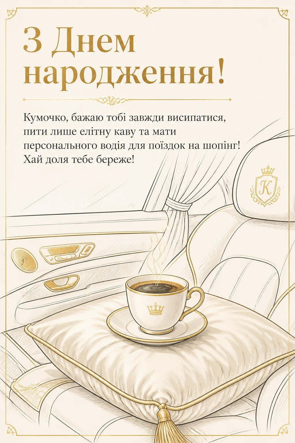 прикольні привітання з днем народження кумі своїми словами