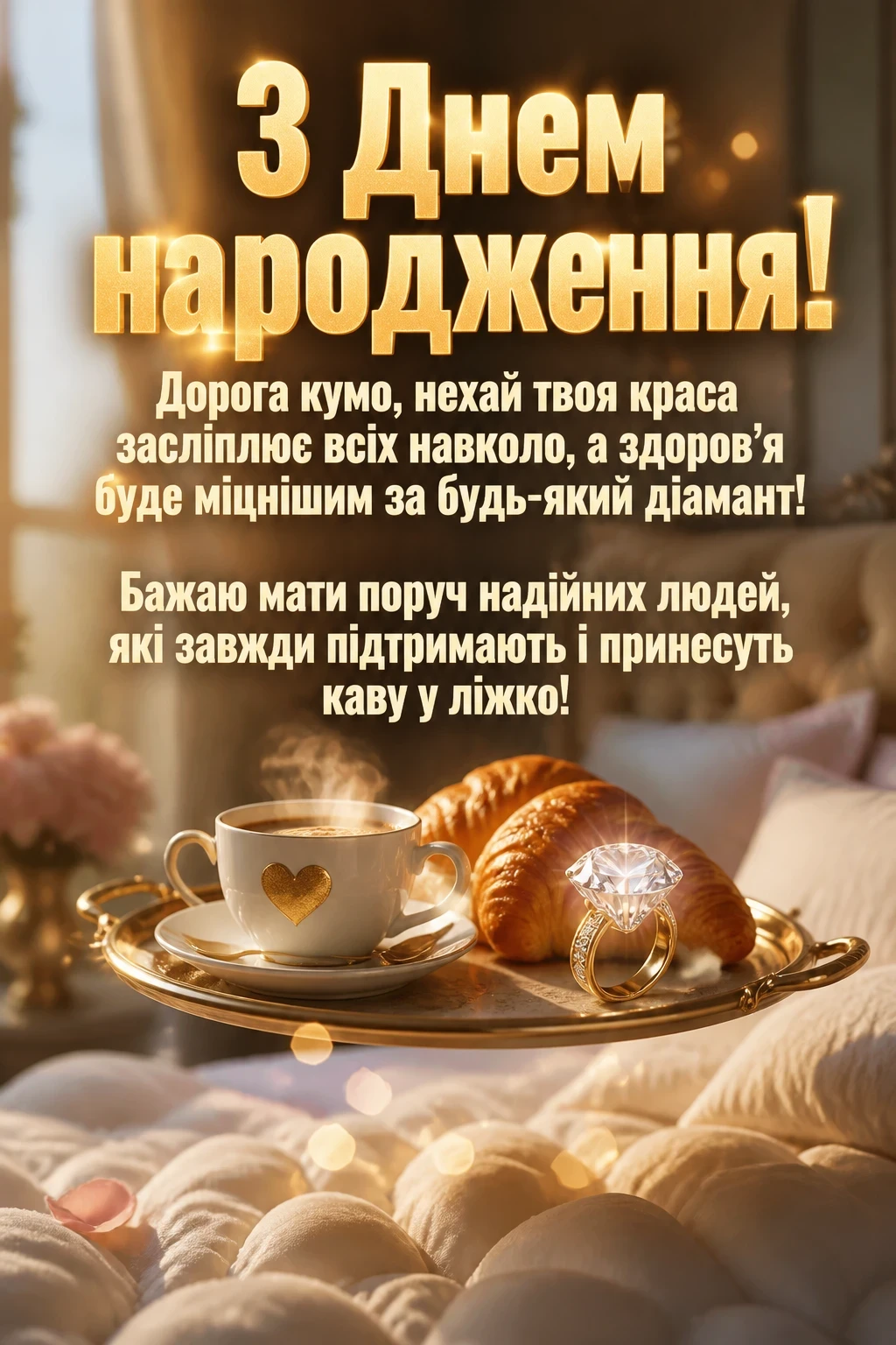 прикольні привітання з днем народження кумі своїми словами