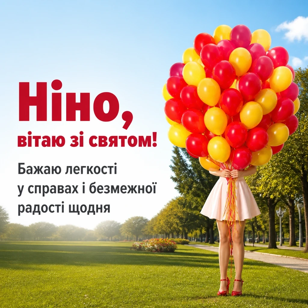 з днем народження ніна