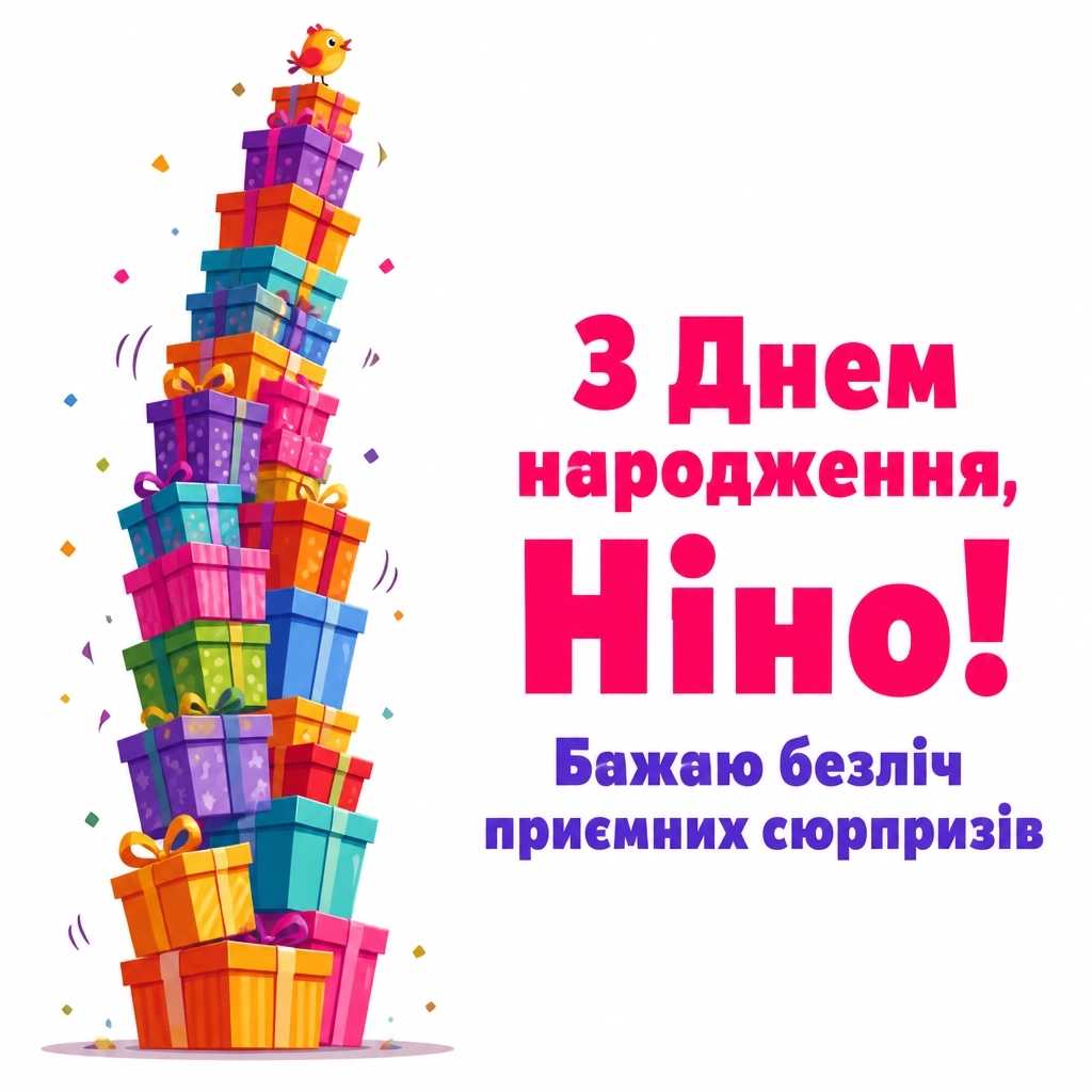 з днем народження ніна