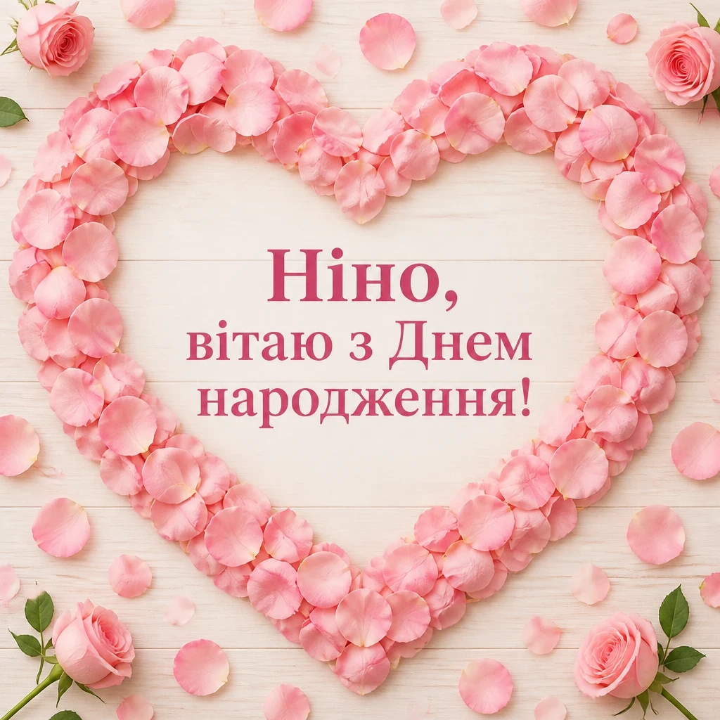 з днем народження ніна