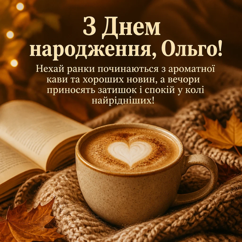з днем народження ольга