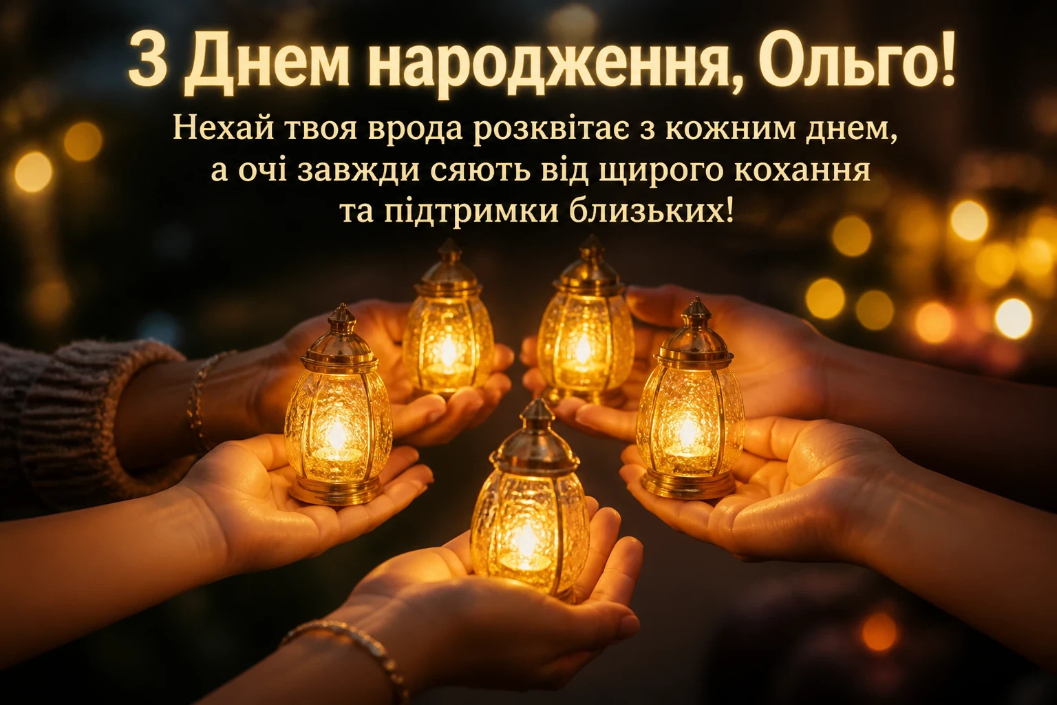з днем народження ольга