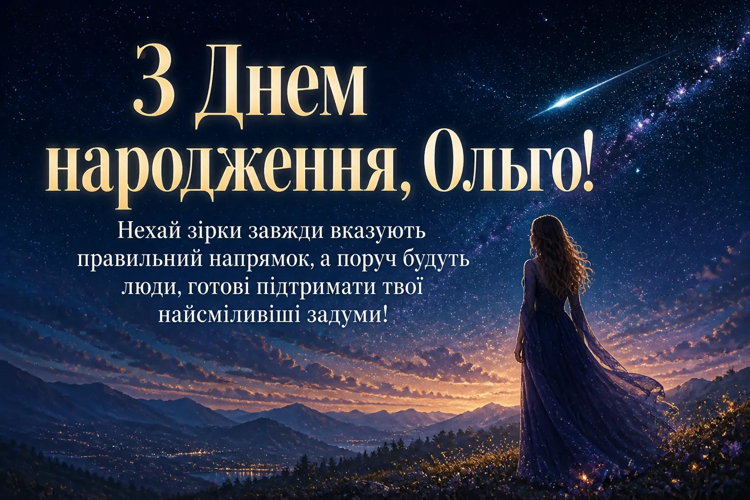 з днем народження ольга