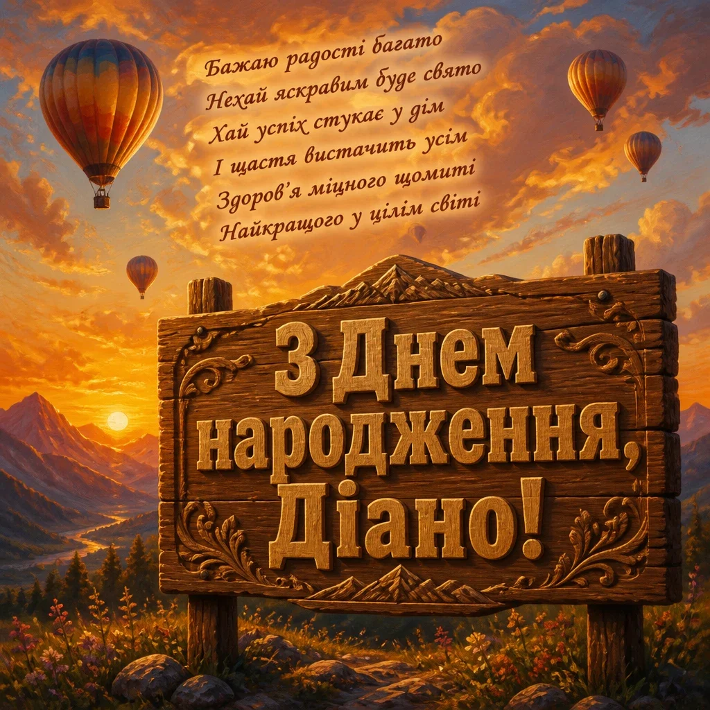 з днем народження діана