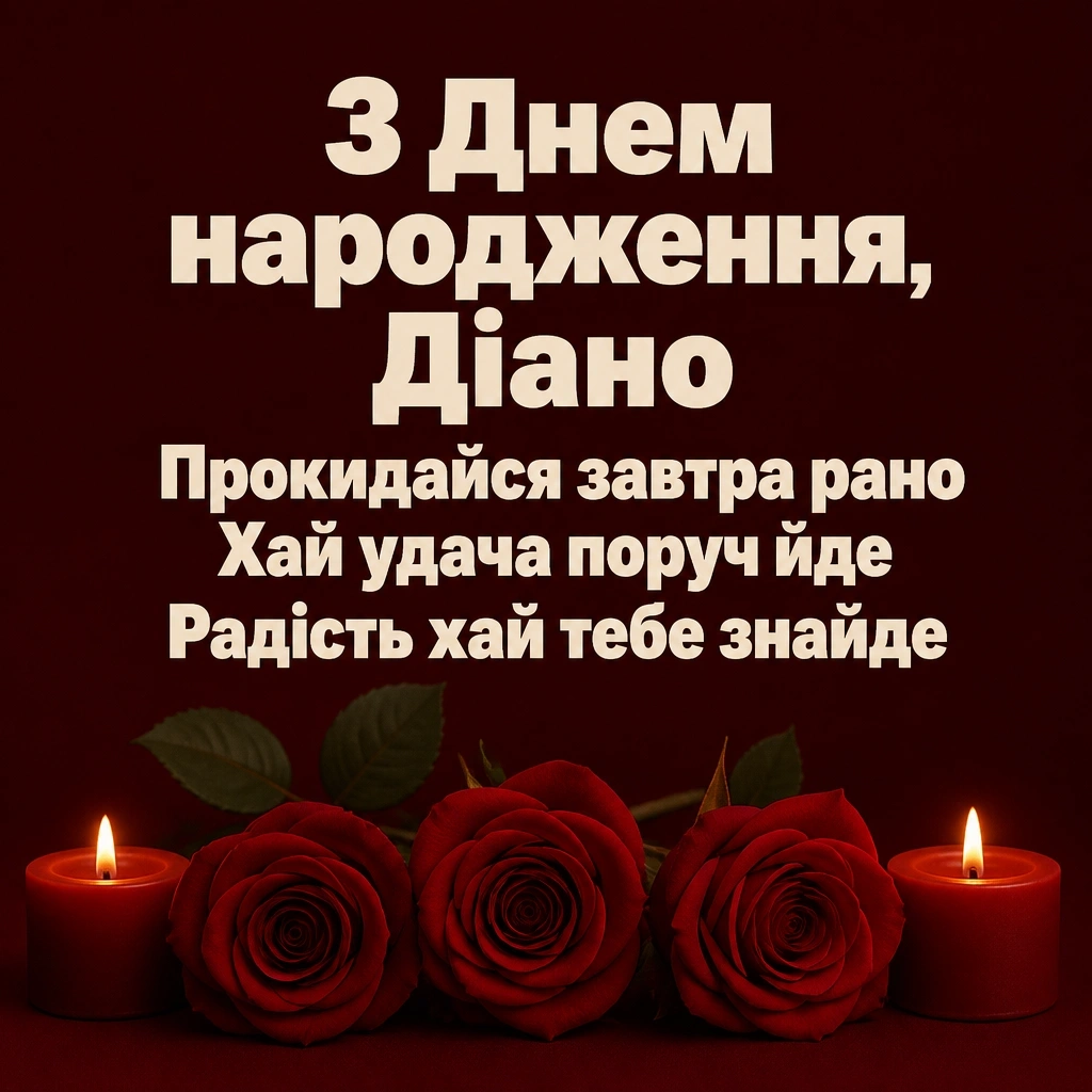 з днем народження діана