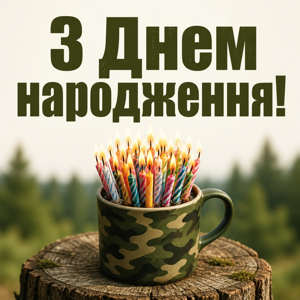 привітання з днем народження військовому