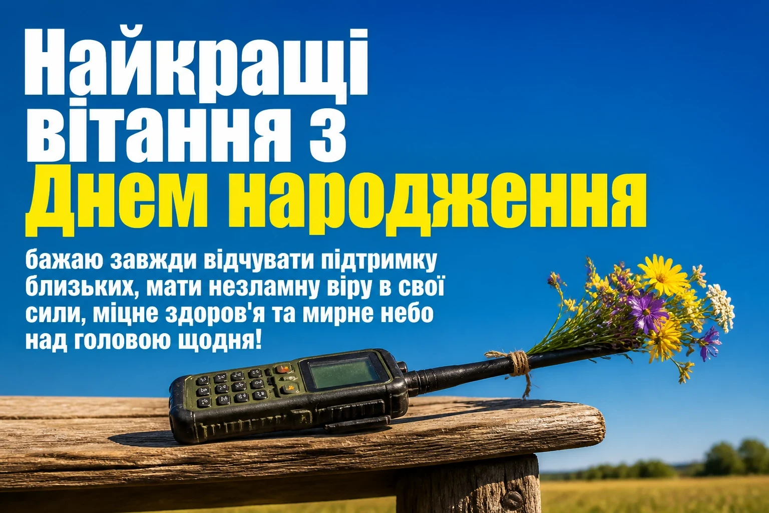 привітання з днем народження військовому