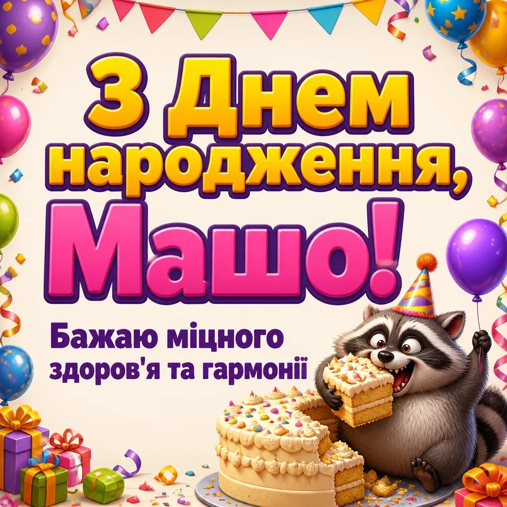 з днем народження маша