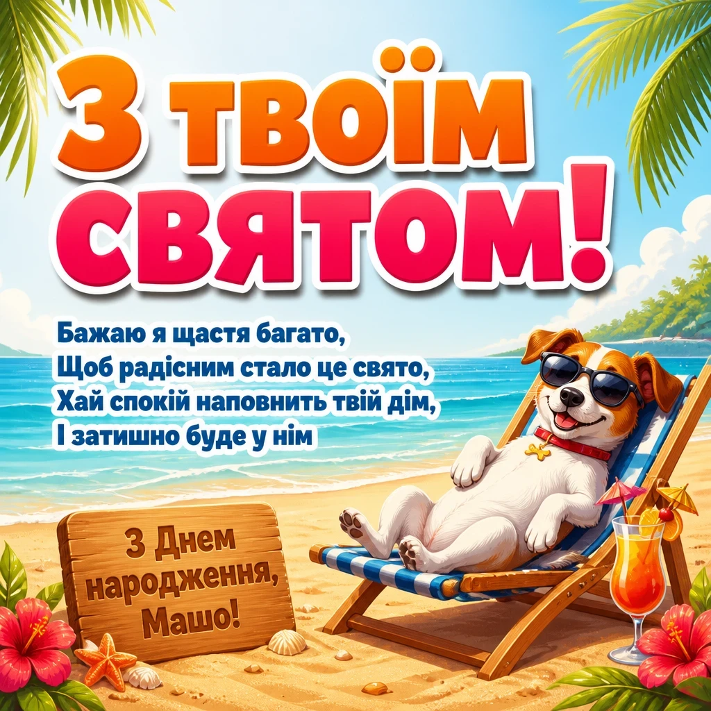 з днем народження маша