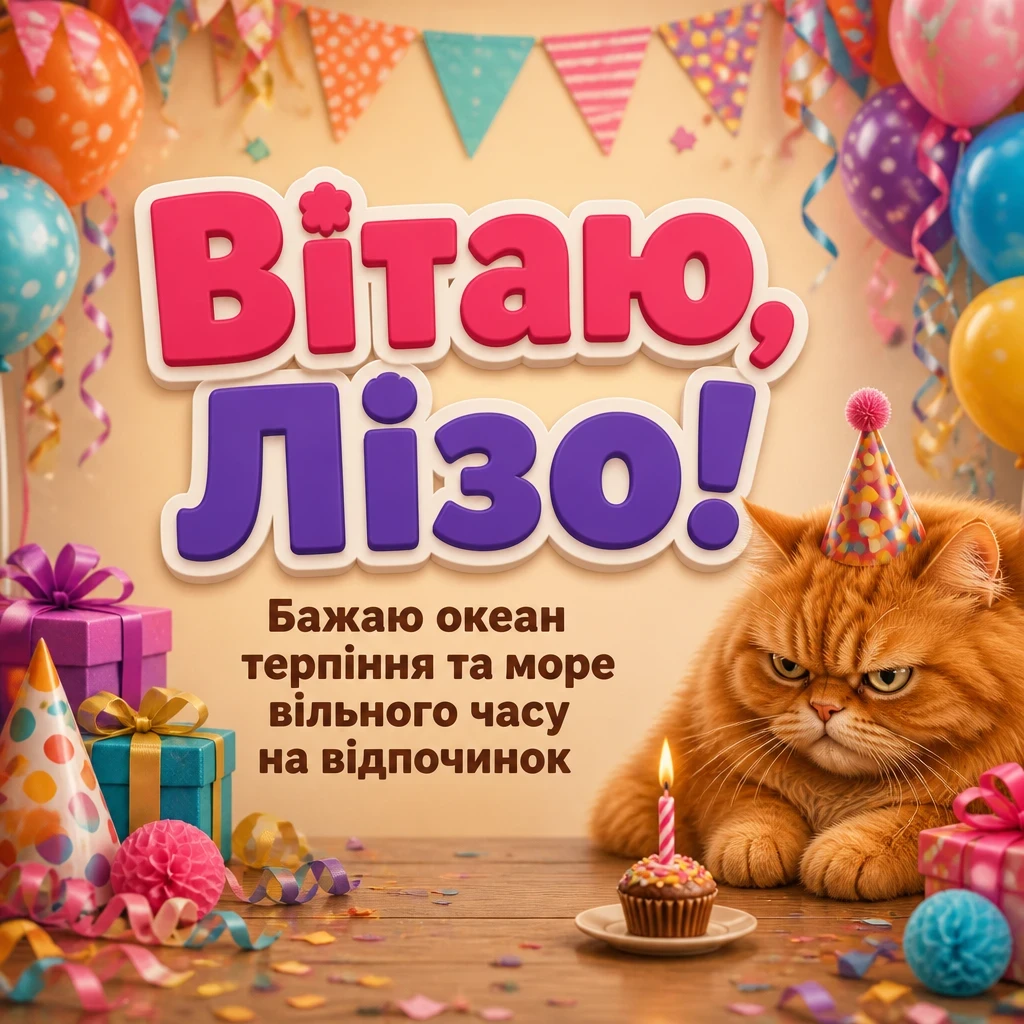 з днем народження ліза з днем народження ліза